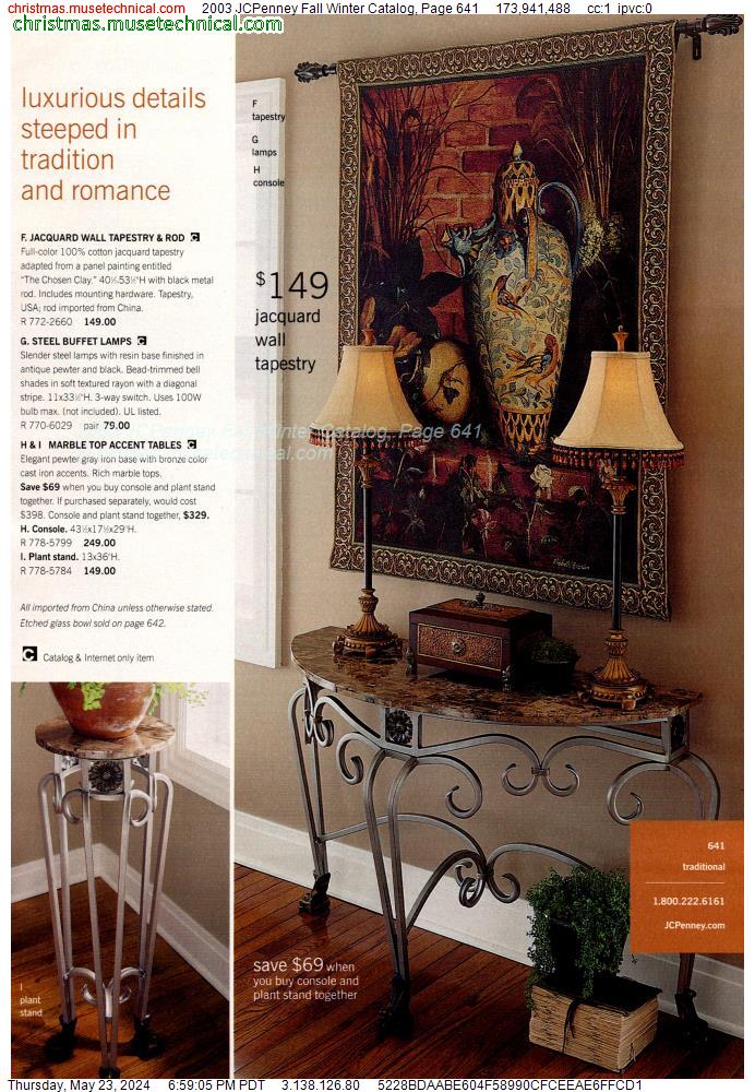 2003 JCPenney Fall Winter Catalog, Page 641