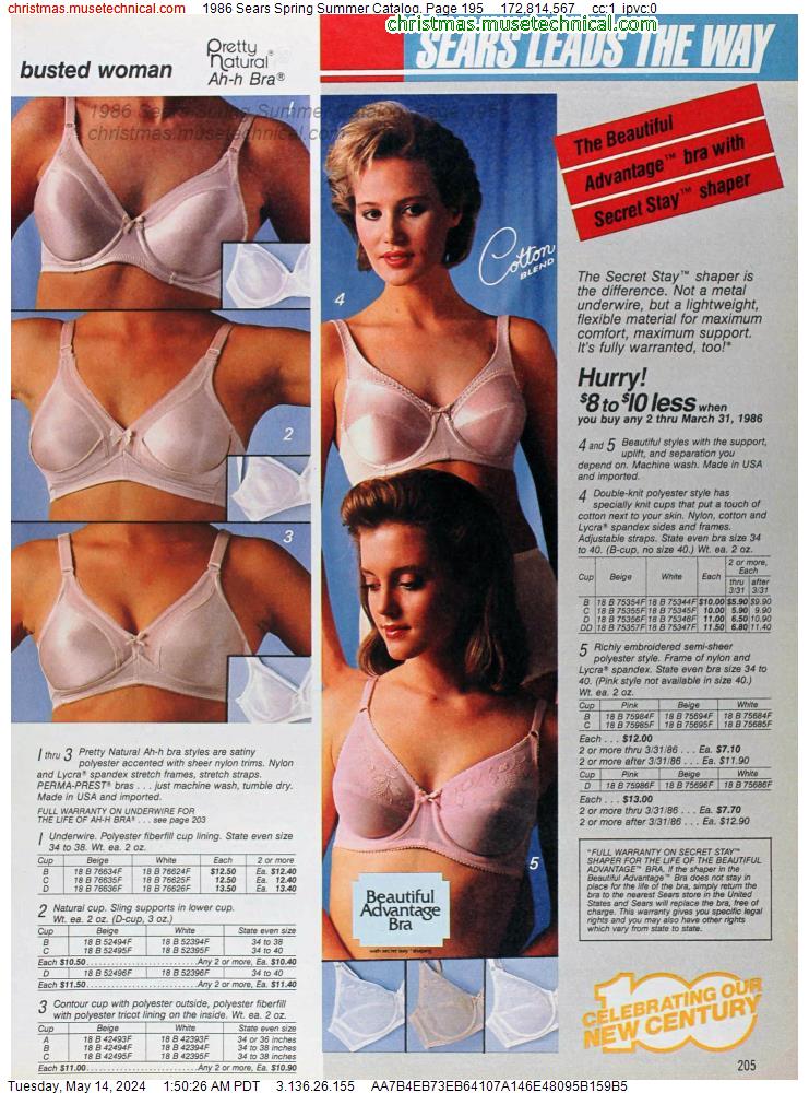 1986 Sears Spring Summer Catalog, Page 195