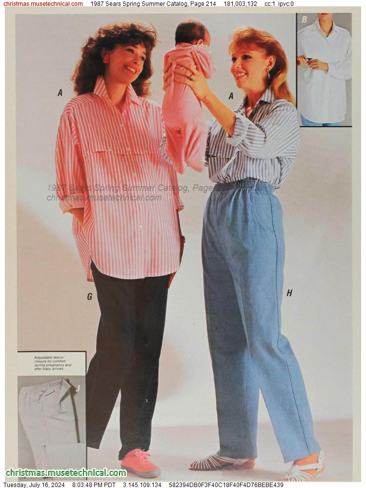 1987 Sears Spring Summer Catalog, Page 214