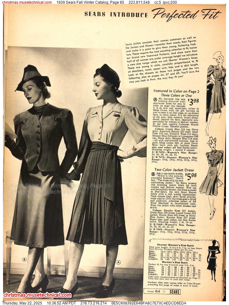 1939 Sears Fall Winter Catalog, Page 65