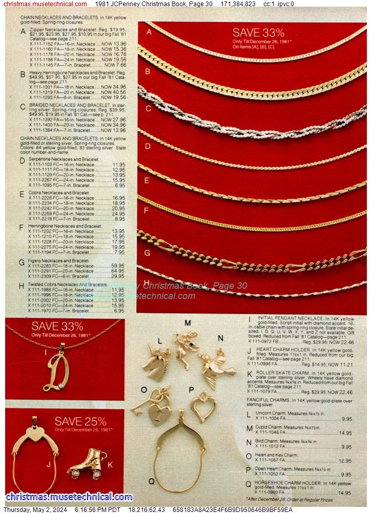 1981 JCPenney Christmas Book, Page 30