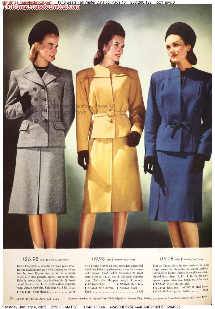 1946 Sears Fall Winter Catalog, Page 10