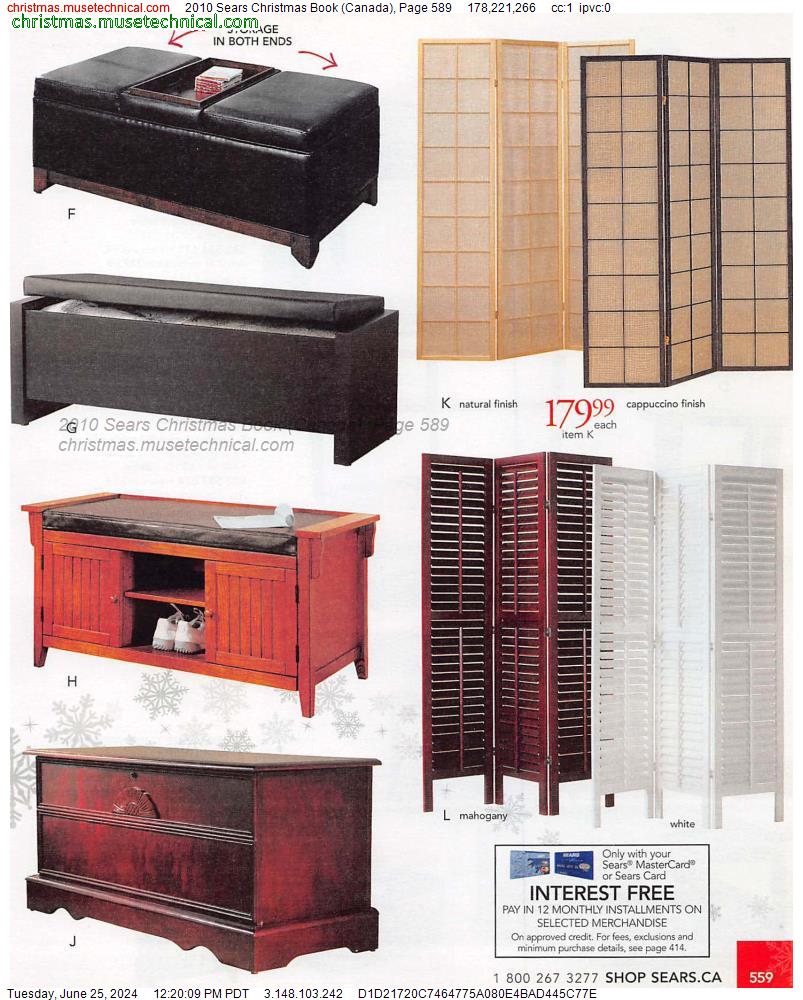 2010 Sears Christmas Book (Canada), Page 589