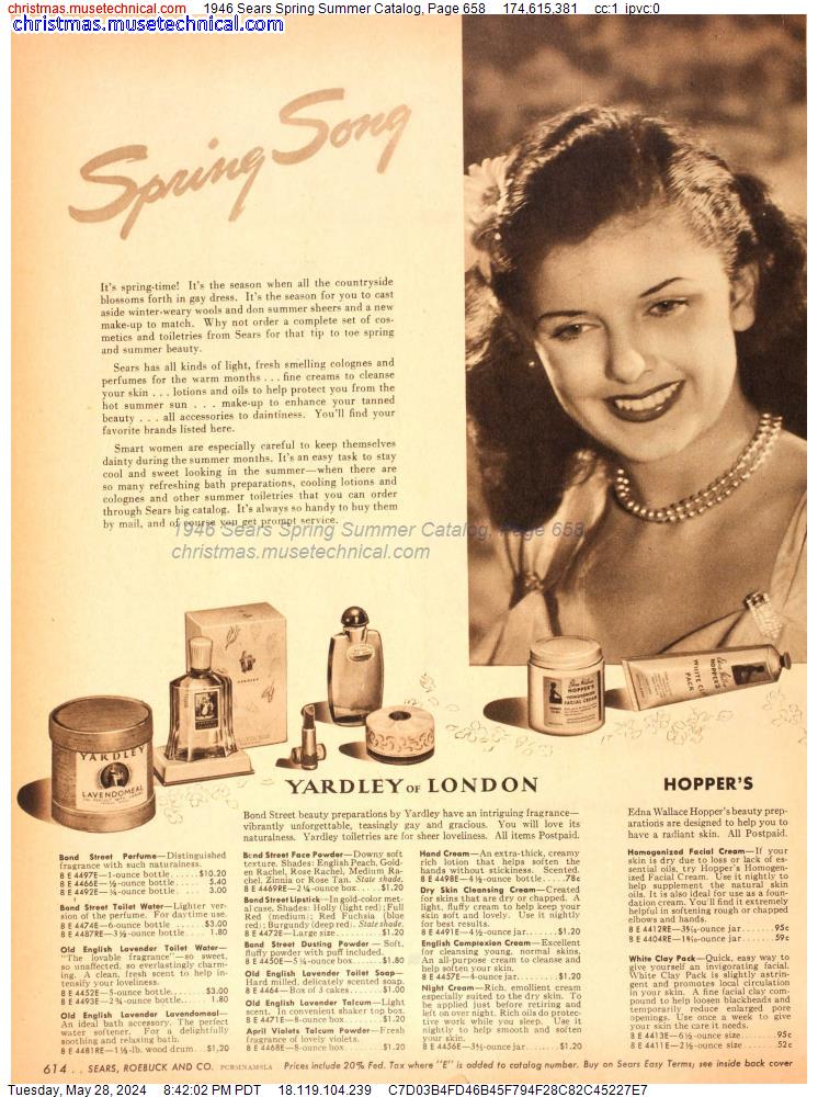 1946 Sears Spring Summer Catalog, Page 658