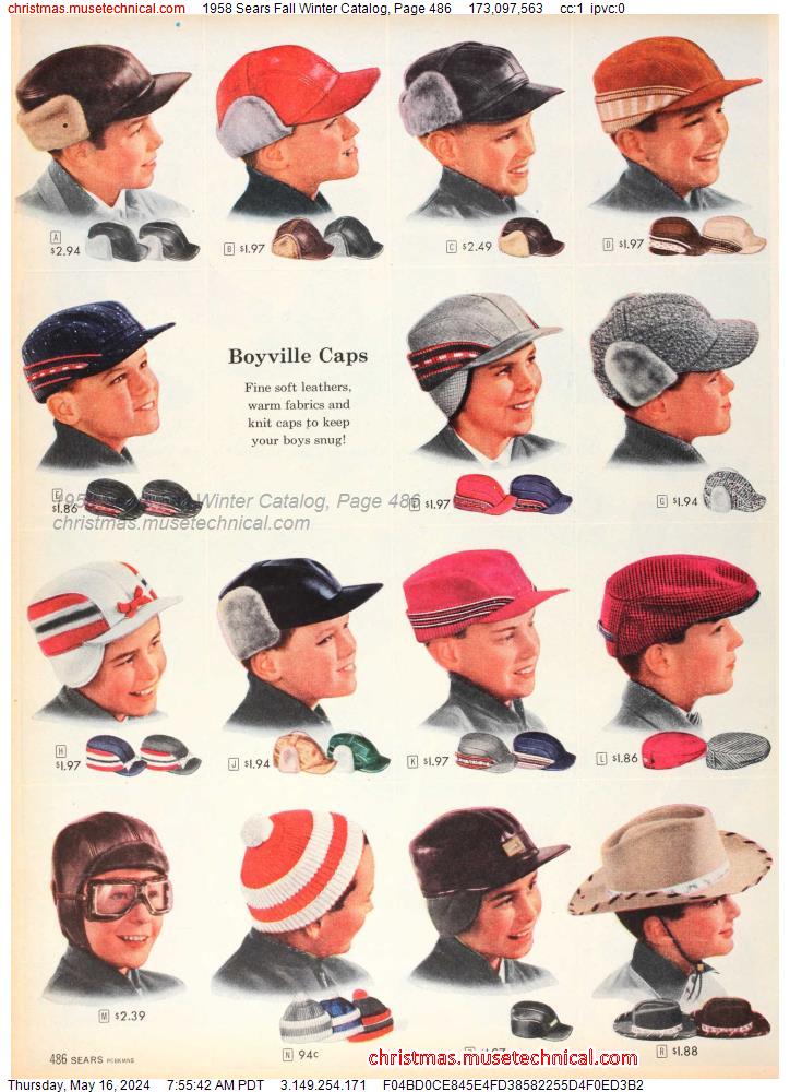1958 Sears Fall Winter Catalog, Page 486
