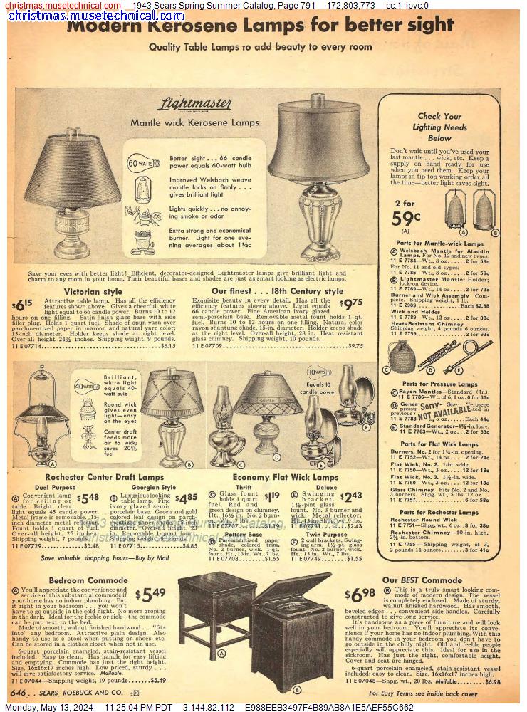 1943 Sears Spring Summer Catalog, Page 791