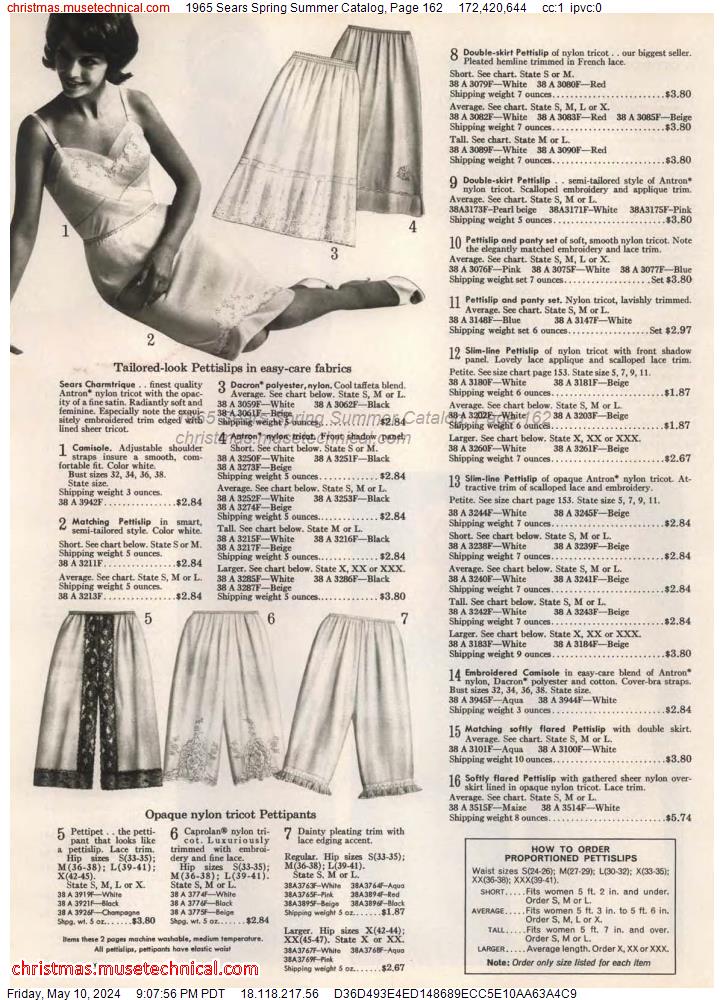 1965 Sears Spring Summer Catalog, Page 162