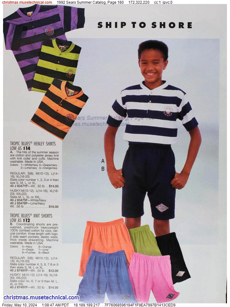 1992 Sears Summer Catalog, Page 180