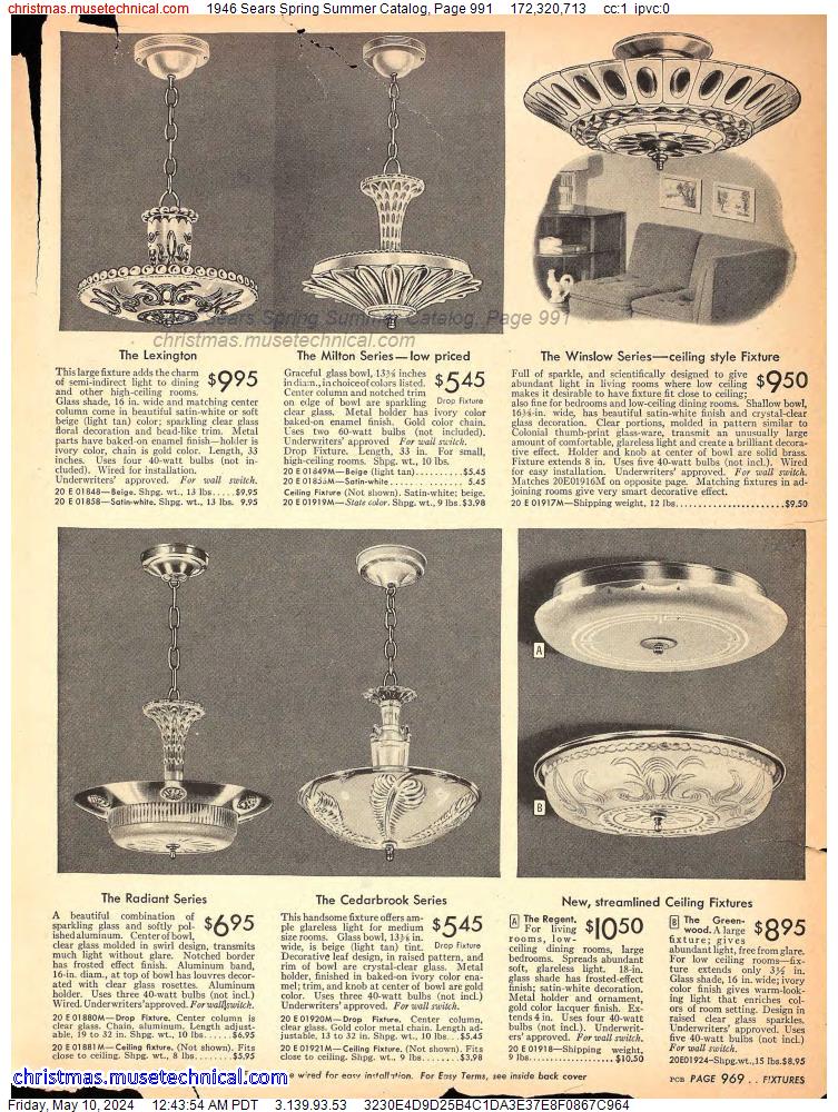 1946 Sears Spring Summer Catalog, Page 991