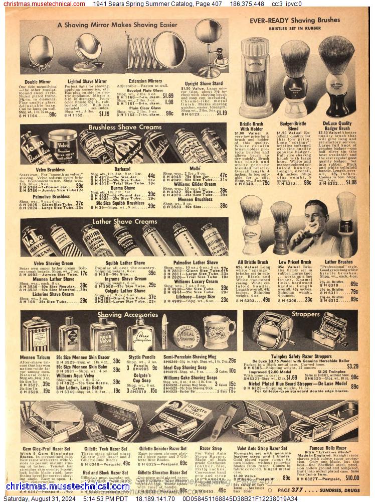 1941 Sears Spring Summer Catalog, Page 407