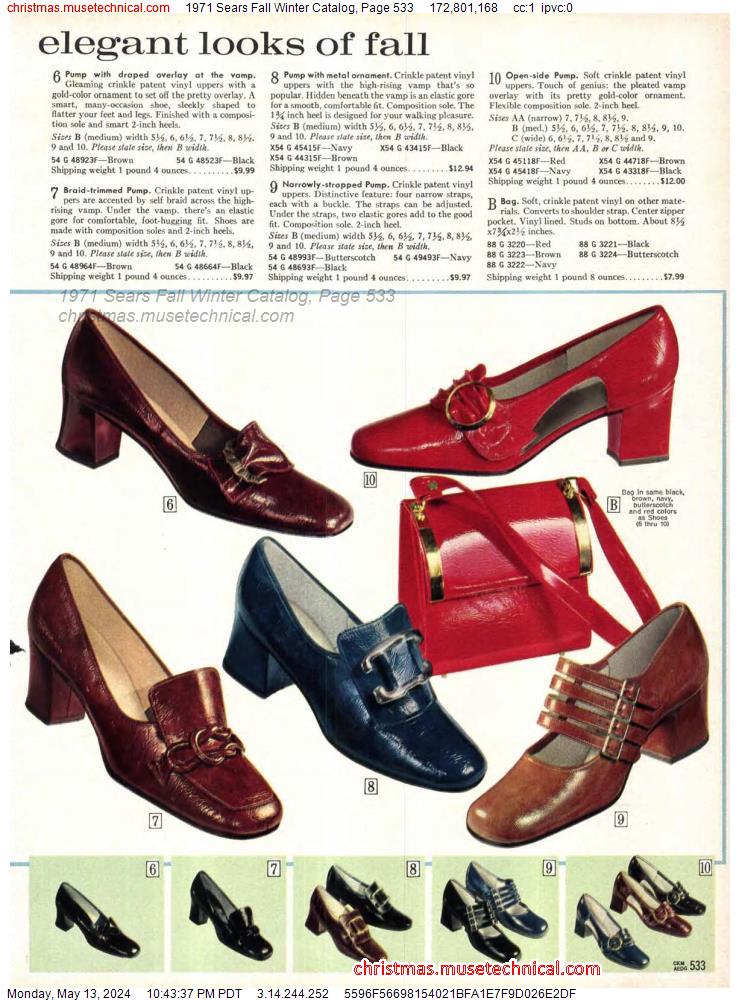 1971 Sears Fall Winter Catalog, Page 533
