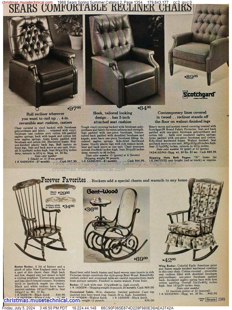 1968 Sears Spring Summer Catalog 2, Page 1354