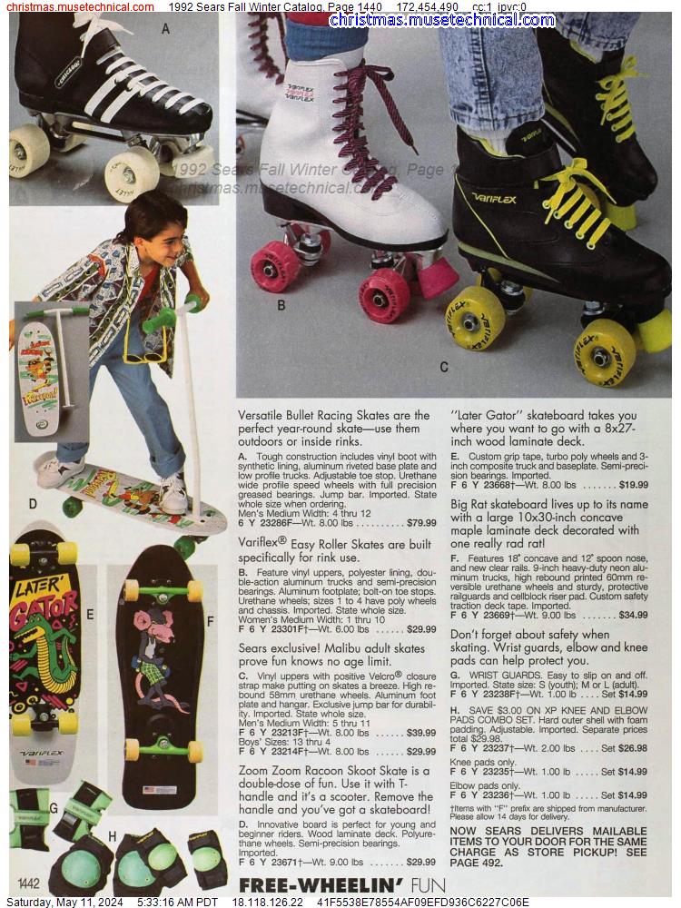 1992 Sears Fall Winter Catalog, Page 1440