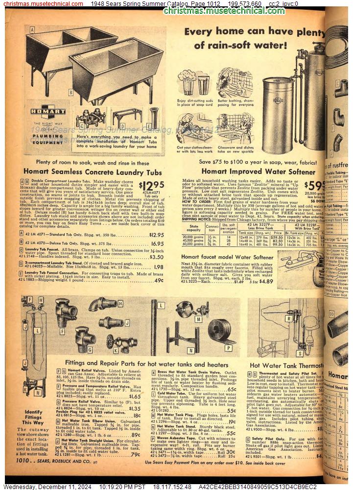 1948 Sears Spring Summer Catalog, Page 1012