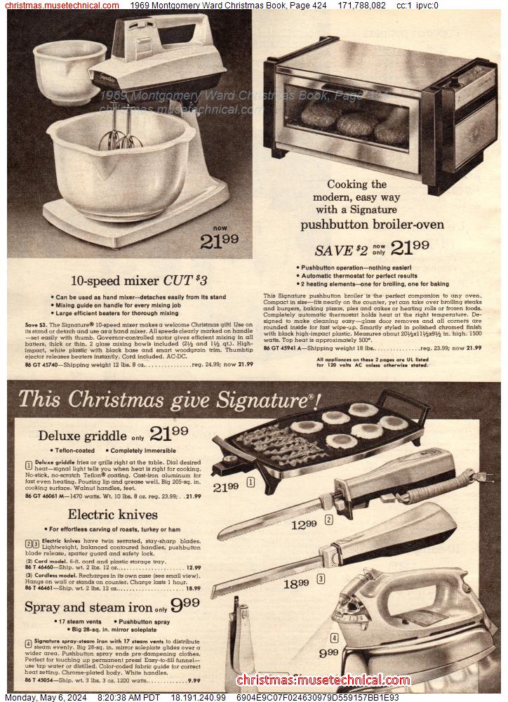 1969 Montgomery Ward Christmas Book, Page 424