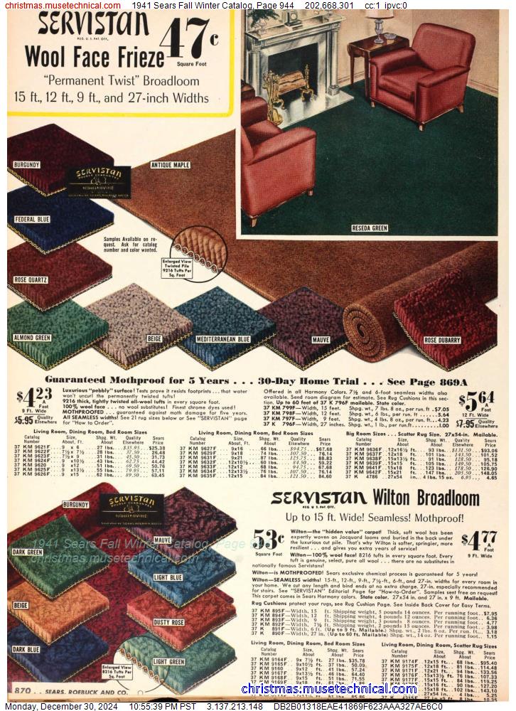 1941 Sears Fall Winter Catalog, Page 944