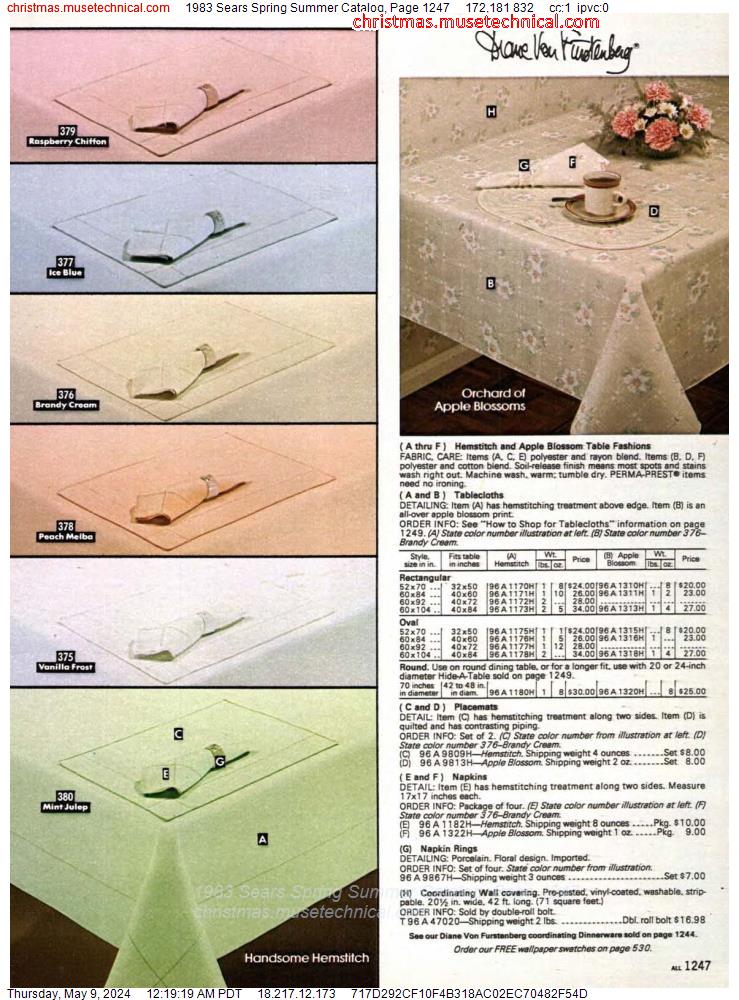 1983 Sears Spring Summer Catalog, Page 1247