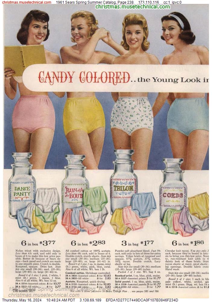 1961 Sears Spring Summer Catalog, Page 238