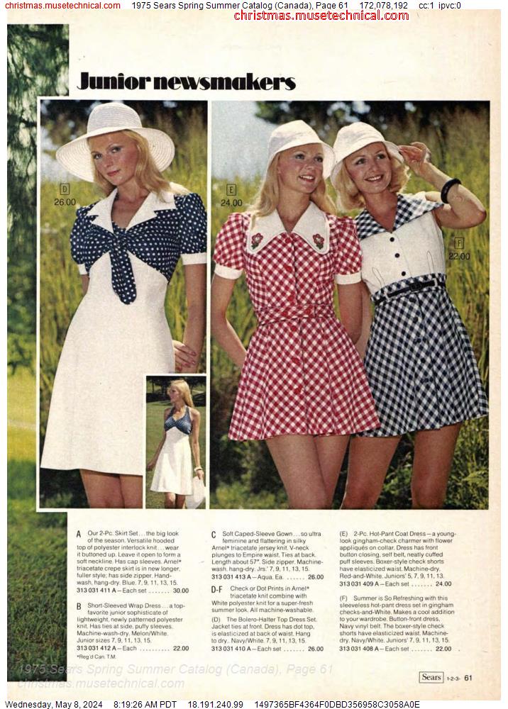1975 Sears Spring Summer Catalog (Canada), Page 61