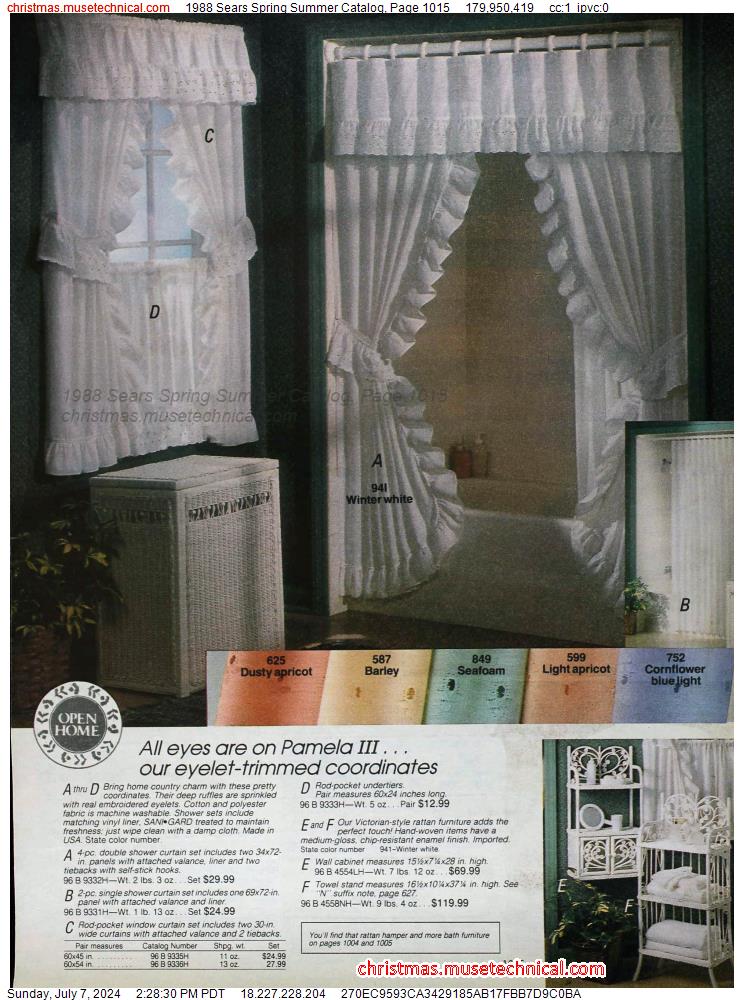 1988 Sears Spring Summer Catalog, Page 1015