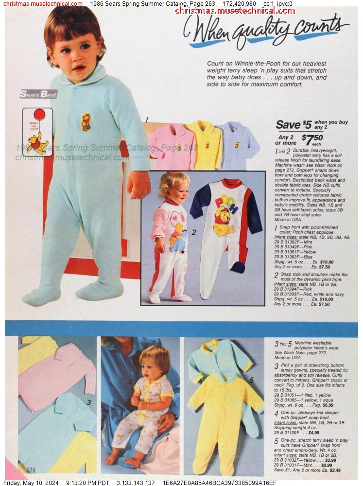 1986 Sears Spring Summer Catalog, Page 263