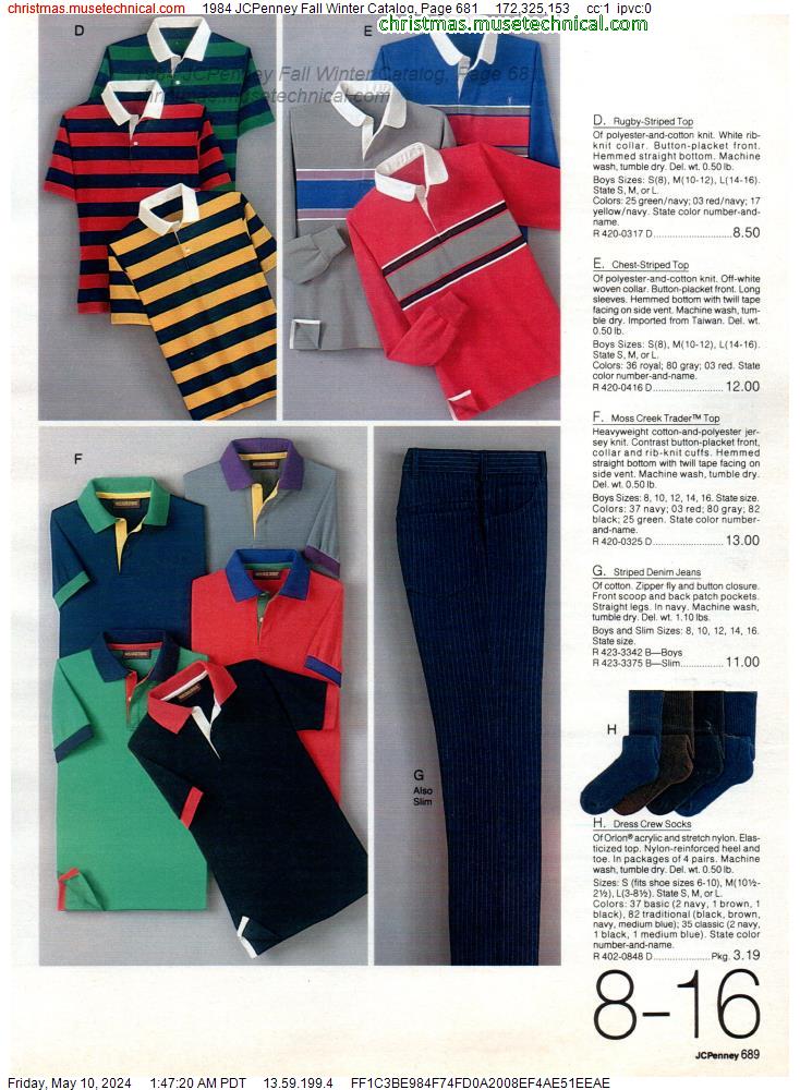 1984 JCPenney Fall Winter Catalog, Page 681