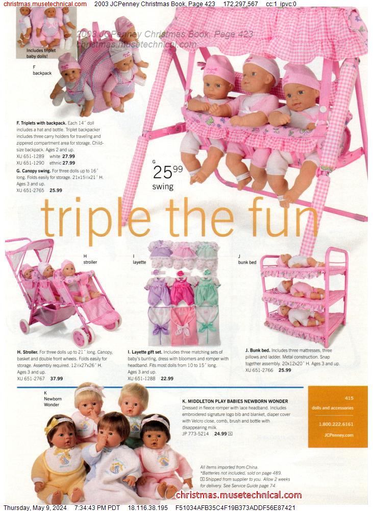 2003 JCPenney Christmas Book, Page 423