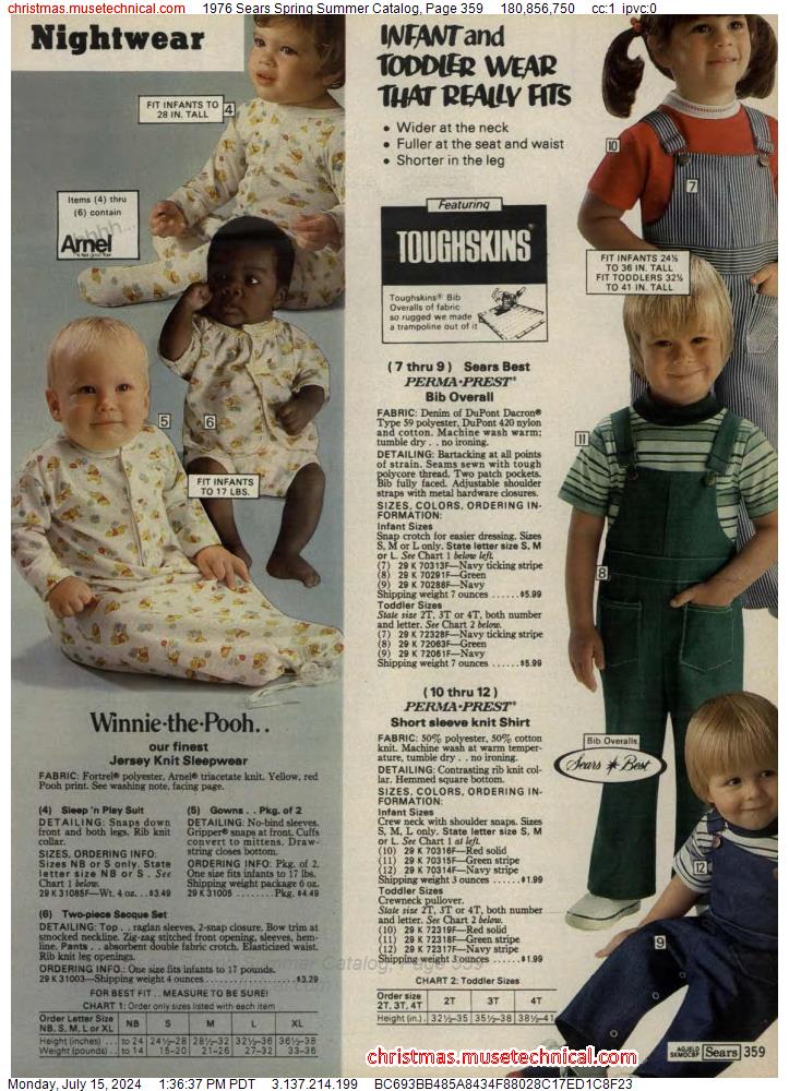 1976 Sears Spring Summer Catalog, Page 359