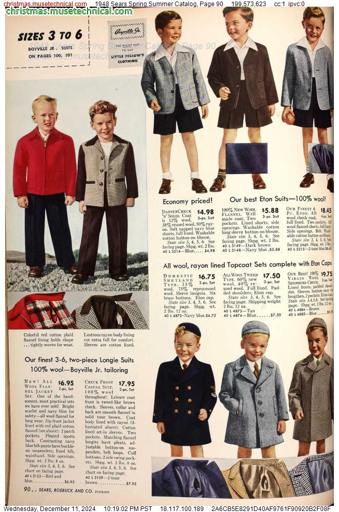 1948 Sears Spring Summer Catalog, Page 90