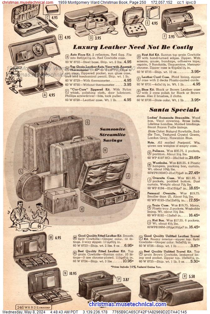 1959 Montgomery Ward Christmas Book, Page 250