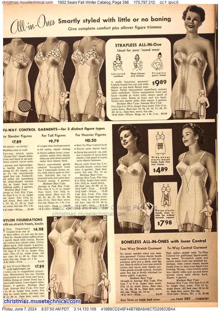 1952 Sears Fall Winter Catalog, Page 396