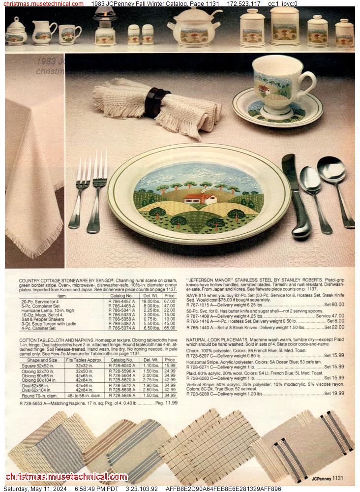1983 JCPenney Fall Winter Catalog, Page 1131
