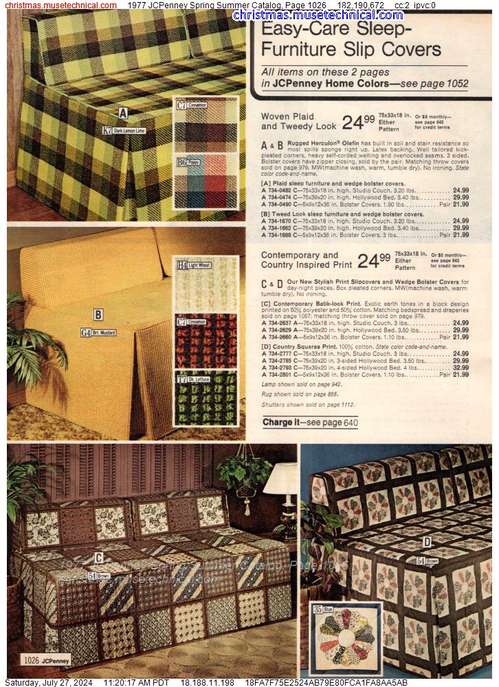 1977 JCPenney Spring Summer Catalog, Page 1026