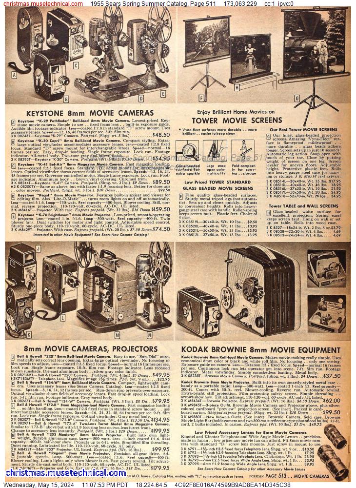 1955 Sears Spring Summer Catalog, Page 511