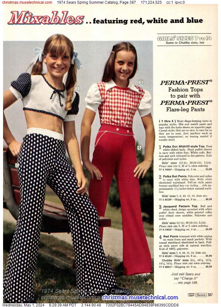 1974 Sears Spring Summer Catalog, Page 387