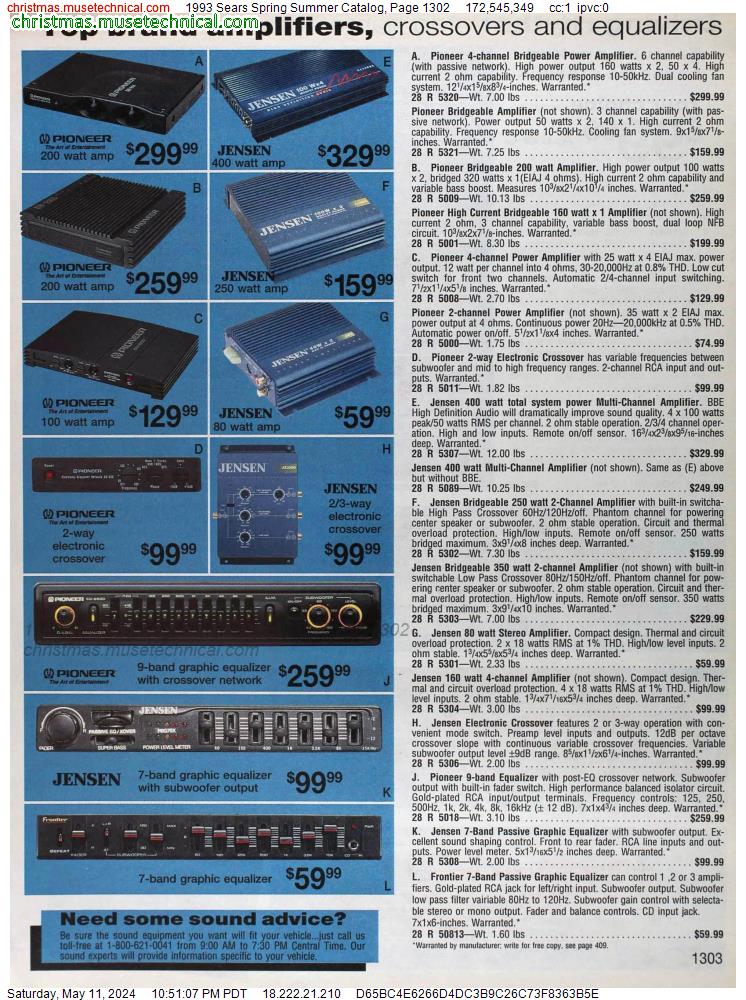 1993 Sears Spring Summer Catalog, Page 1302