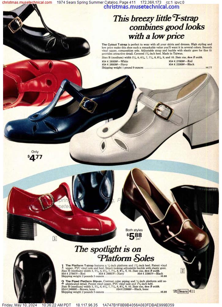 1974 Sears Spring Summer Catalog, Page 411