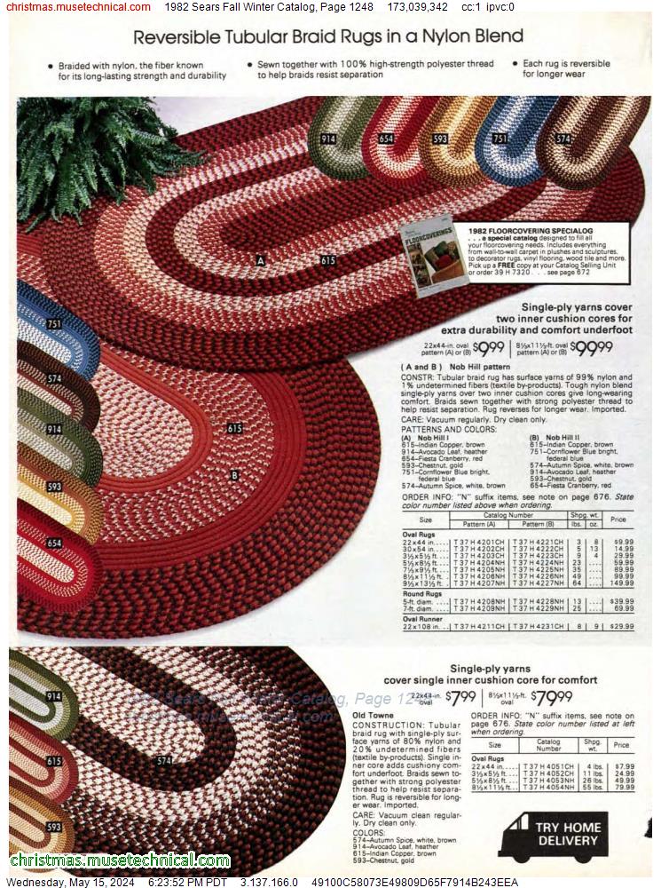 1982 Sears Fall Winter Catalog, Page 1248