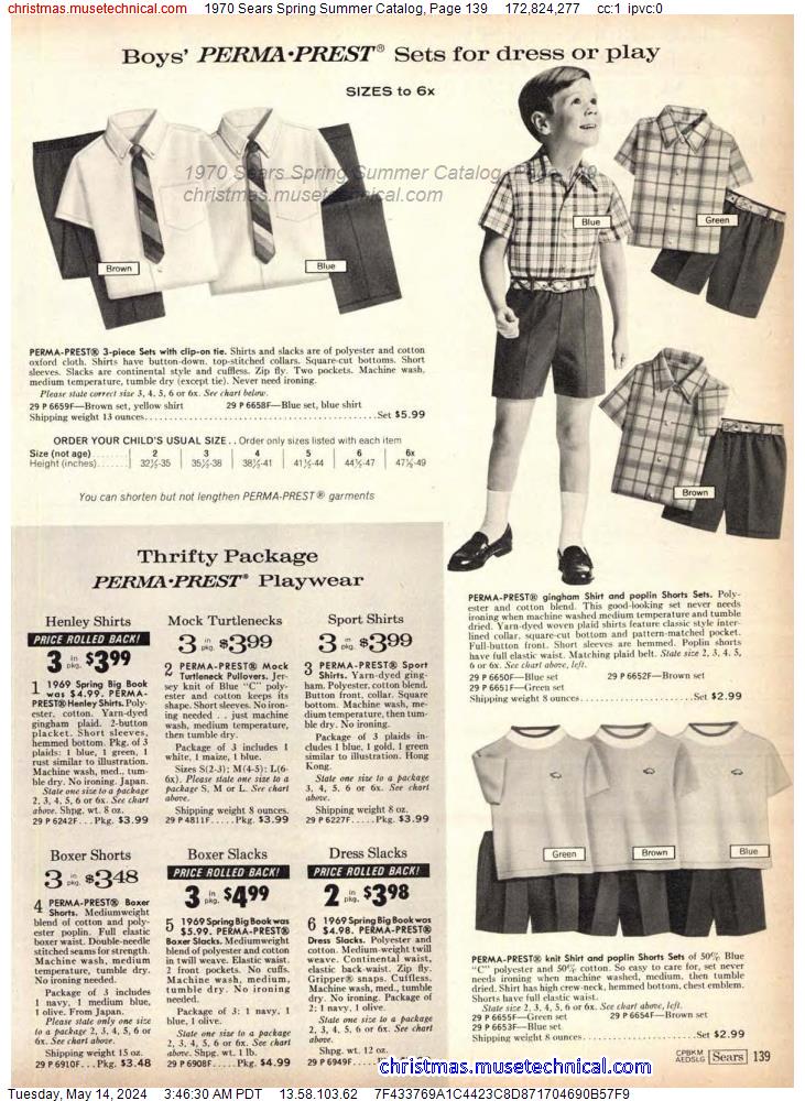 1970 Sears Spring Summer Catalog, Page 139