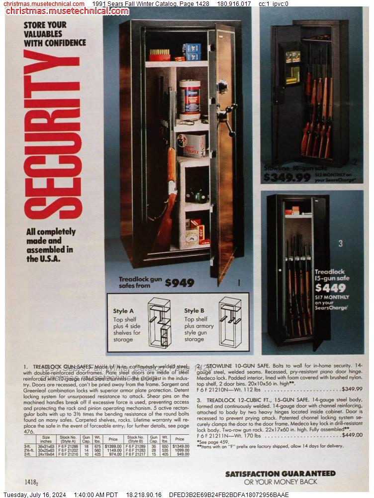 1991 Sears Fall Winter Catalog, Page 1428