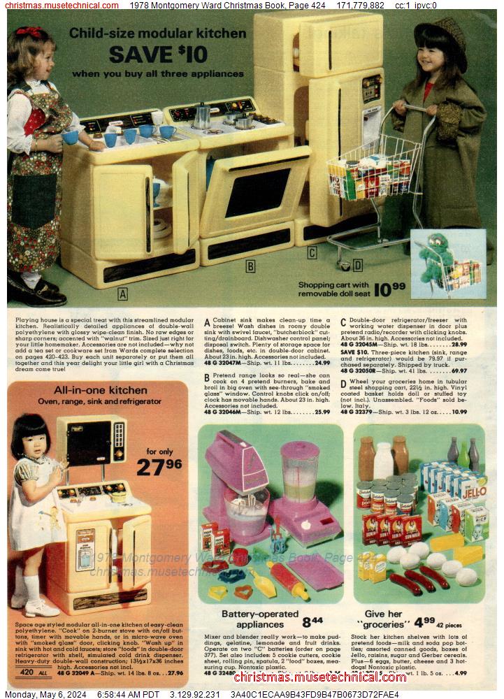 1978 Montgomery Ward Christmas Book, Page 424