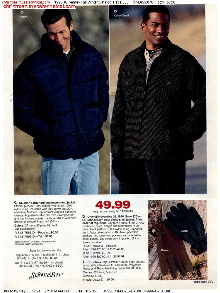 1996 JCPenney Fall Winter Catalog, Page 383