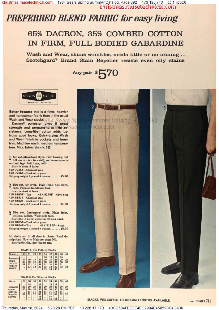 1964 Sears Spring Summer Catalog, Page 692