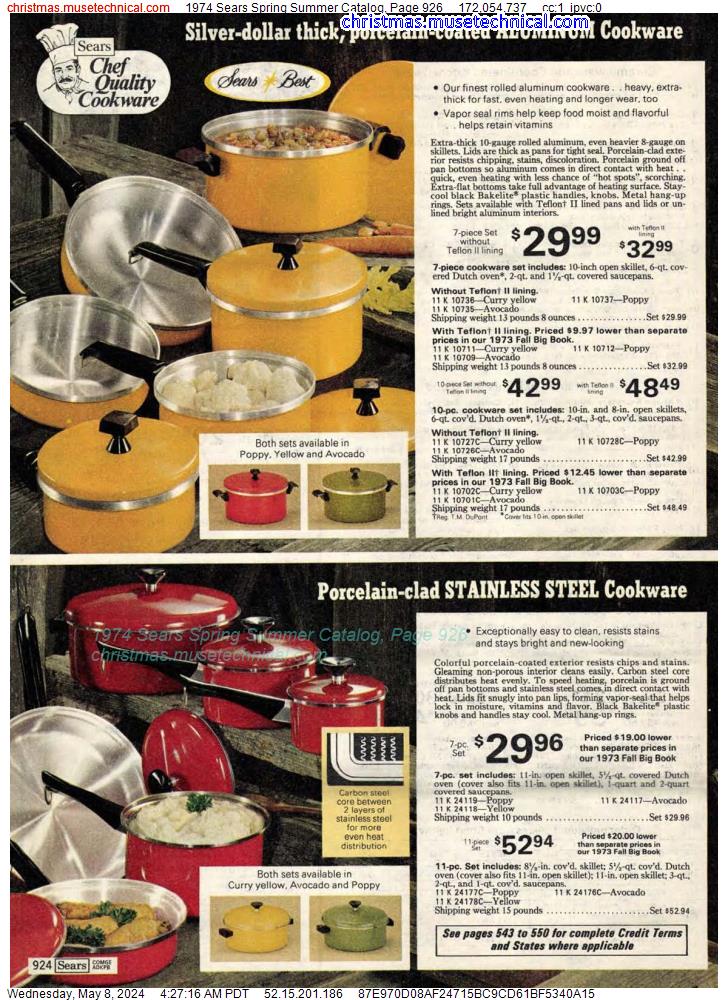 1974 Sears Spring Summer Catalog, Page 926