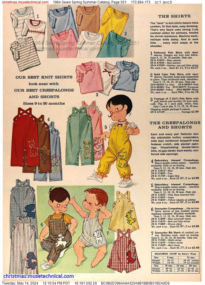 1964 Sears Spring Summer Catalog, Page 551