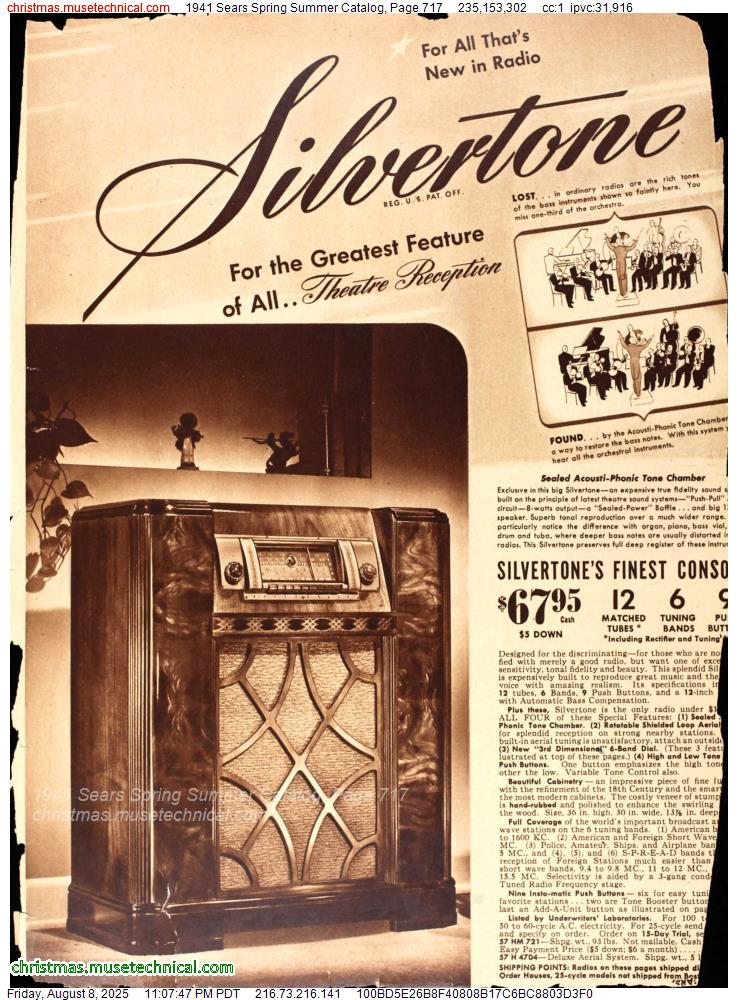 1941 Sears Spring Summer Catalog, Page 717