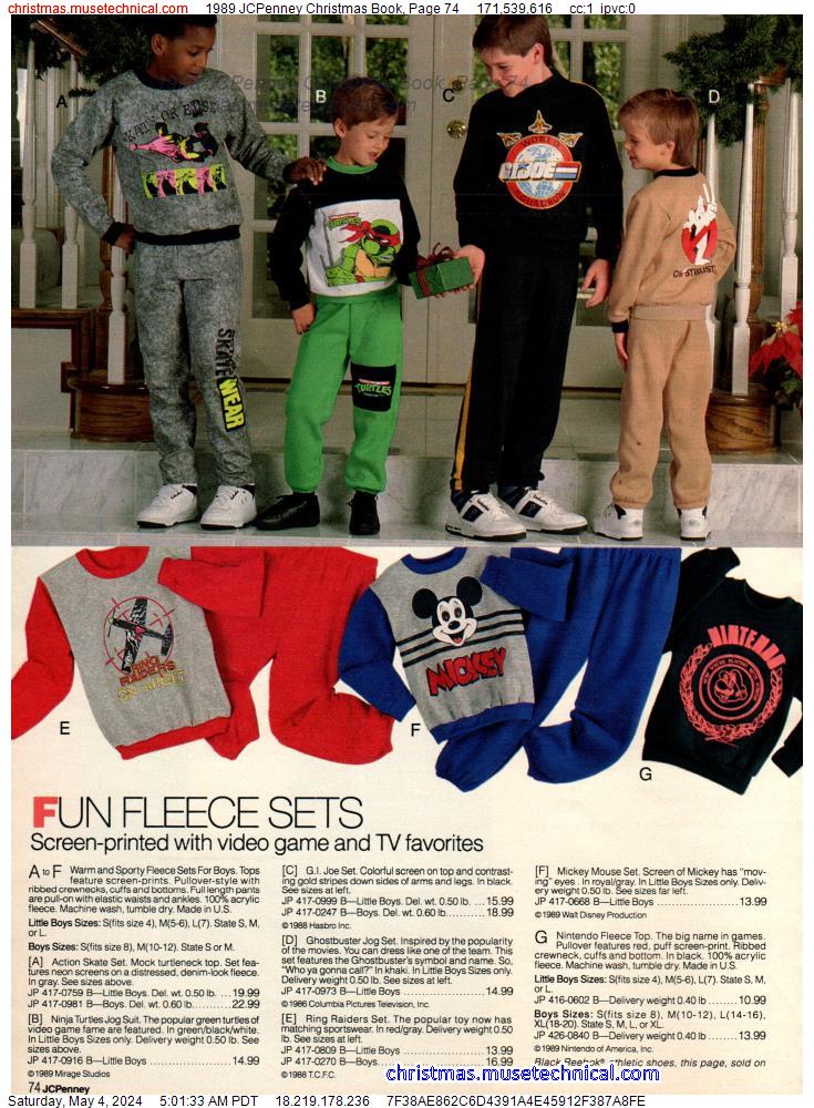 1989 JCPenney Christmas Book, Page 74