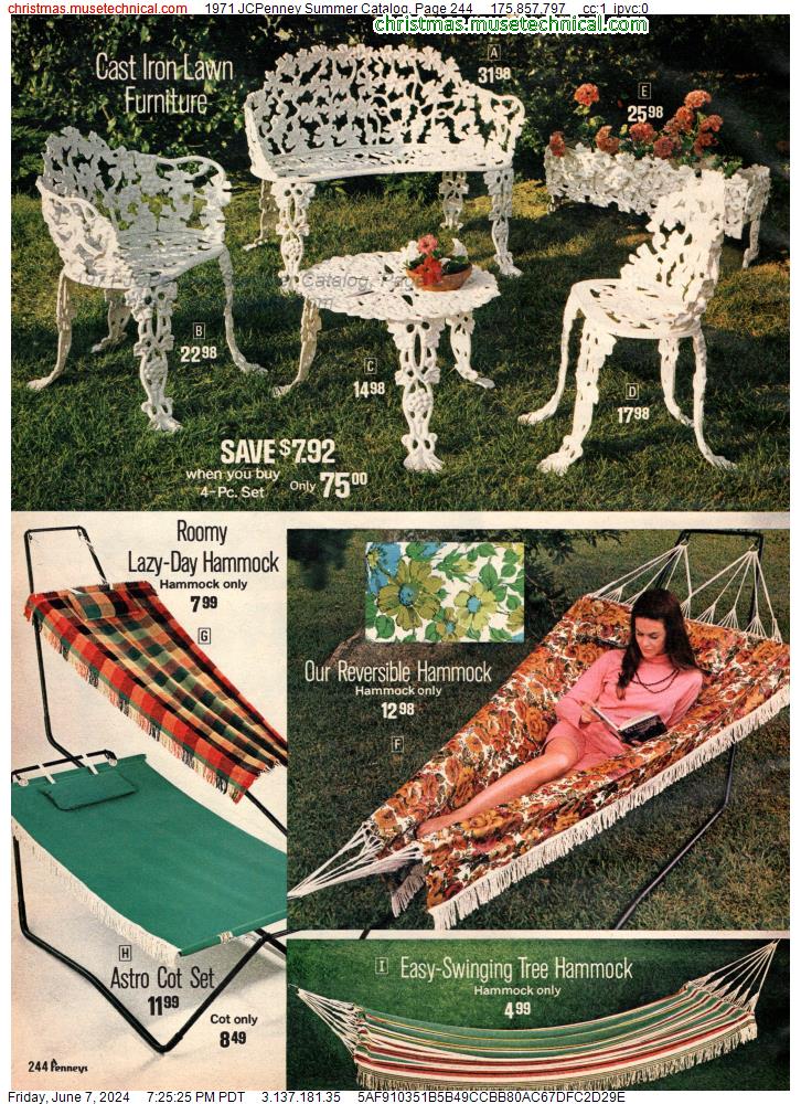 1971 JCPenney Summer Catalog, Page 244
