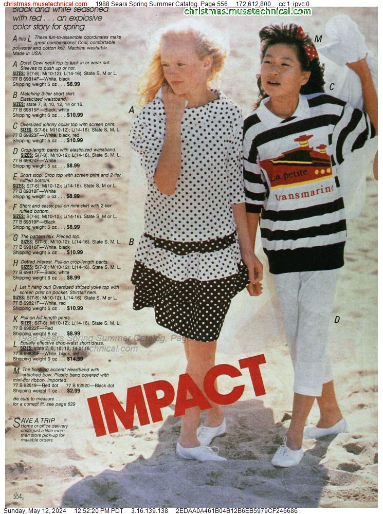 1988 Sears Spring Summer Catalog, Page 556