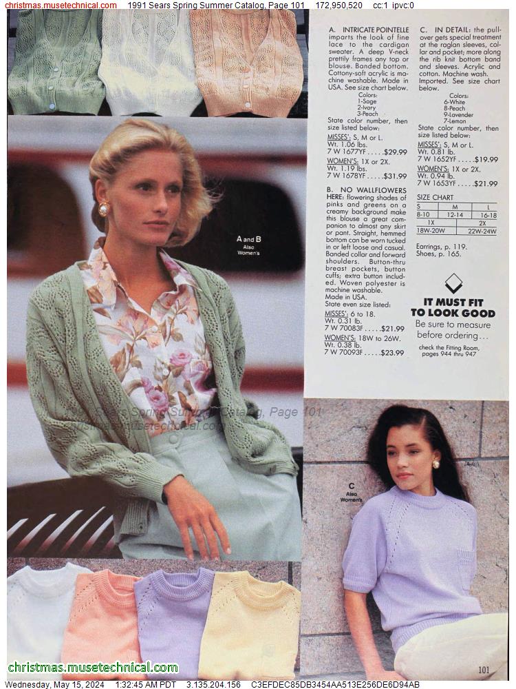 1991 Sears Spring Summer Catalog, Page 101